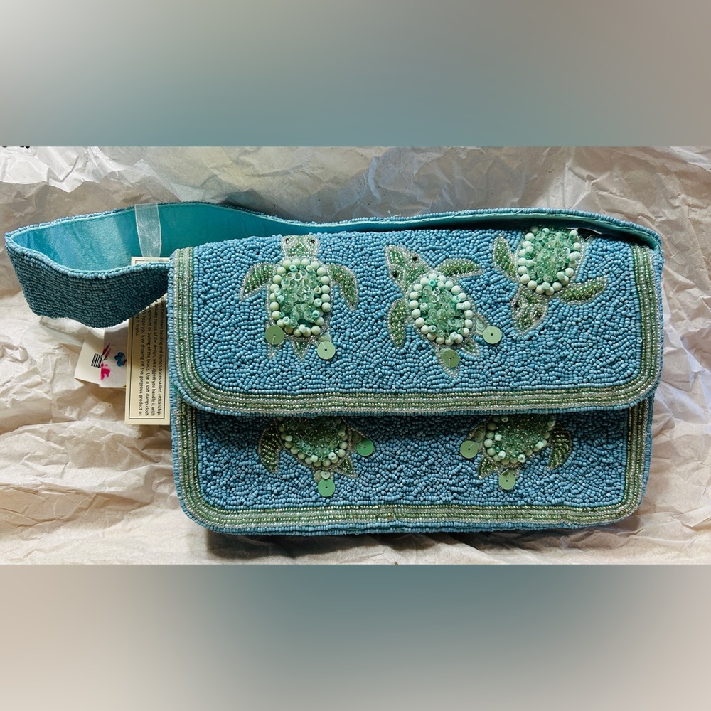 Handbag NWT turtles. Hand crafted in India. Beautiful!!! - Picture 5 of 5